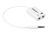 StarTech.com 4 Position Microphone and Headphone Splitter 3.5 mm 4 Pin / 4 Pole Mic and Audio Combo Splitter Cable (MUYHSMFFADW) - Right-angle
