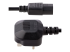 StarTech.com 6ft (1.8m) UK Computer Power Cable, 18AWG, BS 1363 to C13 Power Cord, 10A 250V, Black Replacement AC Power Cord, Monitor Power Cable, BS 1363 to IEC 60320 C13 Kettle Lead - Back