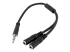 StarTech.com 4 Position to 2x 3 Position 3.5mm Headset Splitter Adapter - Right-angle