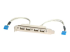 StarTech.com 4 Port USB A Female Slot Plate Adapter - Right-angle