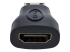 StarTech.com Mini HDMI to HDMI Adapter, 4K High Speed HDMI Adapter, 4K 30Hz Ultra HD High Speed HDMI Adapter, HDMI 1.4, Gold Plated Connectors, UHD Mini HDMI Adapter 4K, Black - Right side