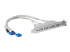 StarTech.com 4 Port USB A Female Slot Plate Adapter - Left-angle
