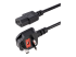 StarTech.com 6ft (1.8m) UK Computer Power Cable, 18AWG, BS 1363 to C13 Power Cord, 10A 250V, Black Replacement AC Power Cord, Monitor Power Cable, BS 1363 to IEC 60320 C13 Kettle Lead - Right-angle