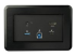 StarTech.com Conference Room Docking Station, Universal Laptop Dock, 4K HDMI, 60W Power Delivery, USB Hub, GbE, Audio, In-Table Connectivity Box For Huddle/Boardroom Collaboration Space - Front