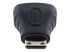 StarTech.com Mini HDMI to HDMI Adapter, 4K High Speed HDMI Adapter, 4K 30Hz Ultra HD High Speed HDMI Adapter, HDMI 1.4, Gold Plated Connectors, UHD Mini HDMI Adapter 4K, Black - Left side