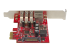 StarTech.com 3 Port PCI Express USB 3.0 Card + Gigabit Ethernet - Back
